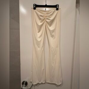 Miaou Scrunch Butt Flare Pants Cream